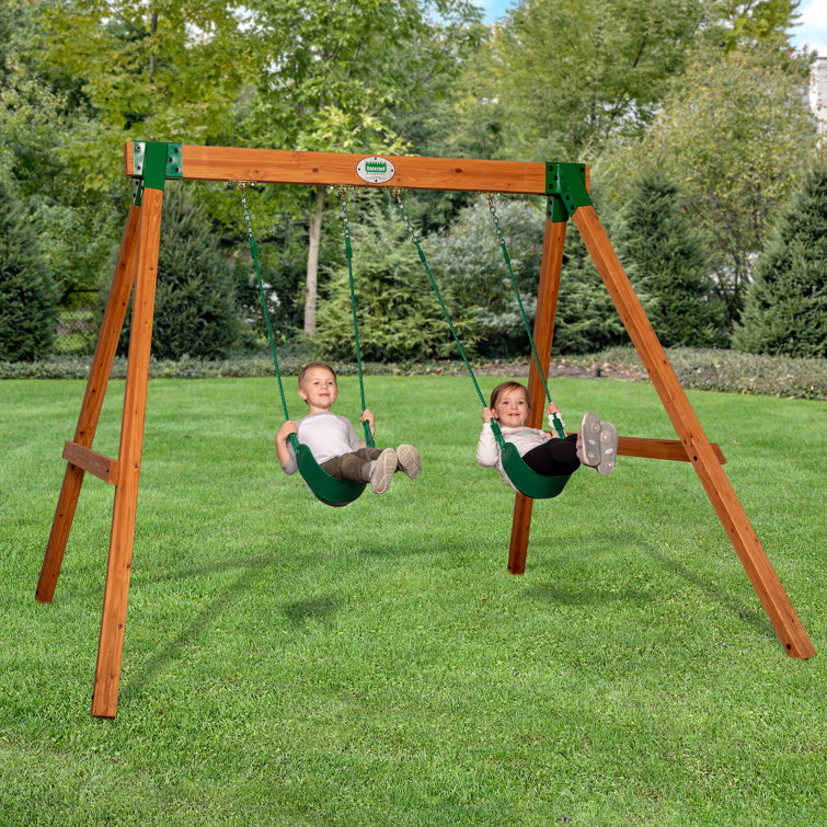 Backyard Discovery Heavy Duty Durango Wooden Swing Set & Reviews Wayfair